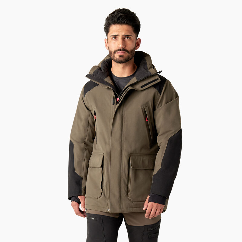 Dickies Insulated Parka Jacket Moss/Black ID-t4iNYKeA