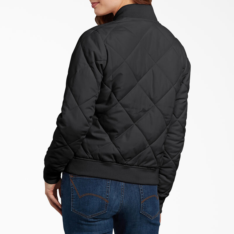 Dickies Quilted Bomber Jacket Black ID-t7L0SLe9