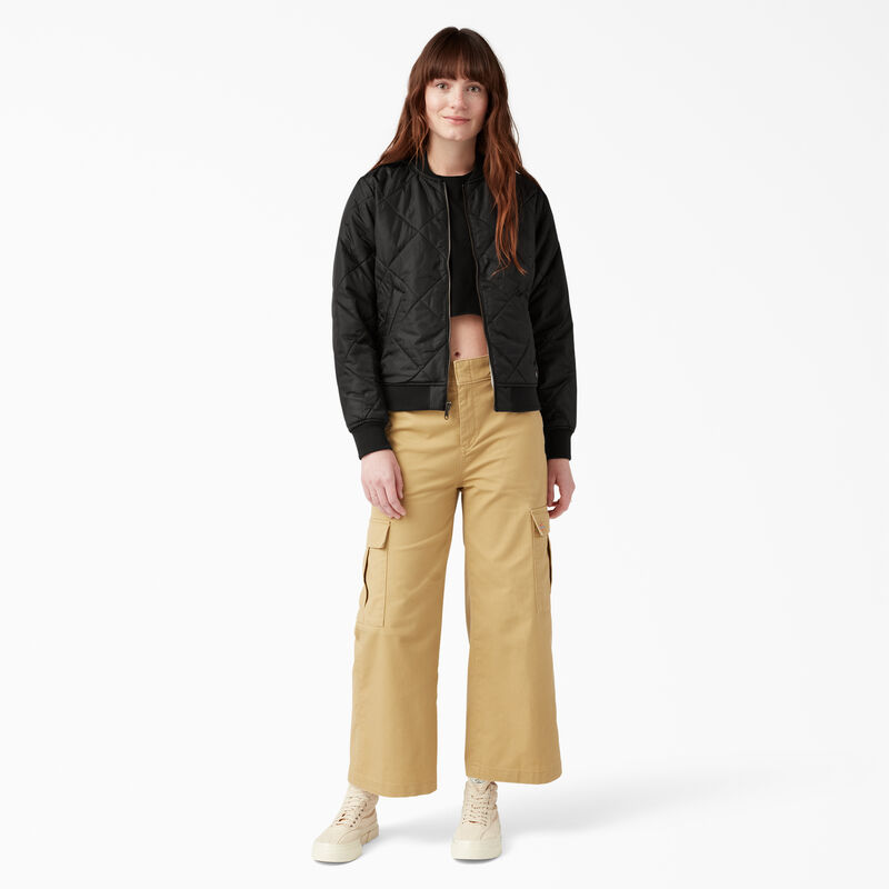 Dickies Quilted Bomber Jacket Black ID-t7L0SLe9