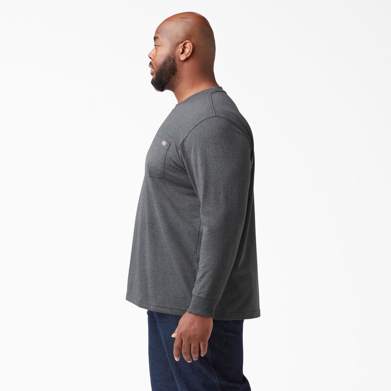Dickies Heavyweight Heathered Long Sleeve Pocket T-Shirt Charcoal Gray Heather ID-t9AIsgGj