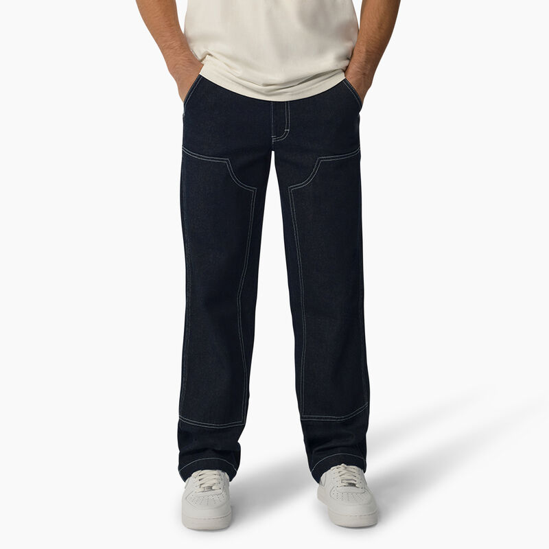 Dickies Beavertown Double Front Jeans Rinsed Indigo Blue ID-t9yUzF9k