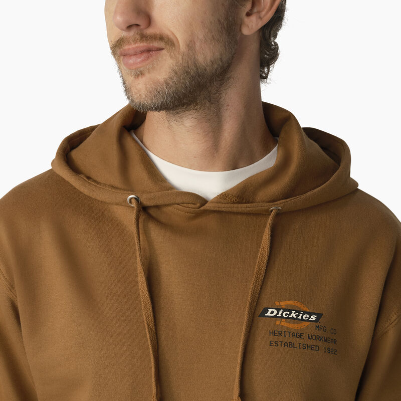 Dickies Heritage Workwear Graphic Hoodie Brown Duck ID-tDmVP8qq