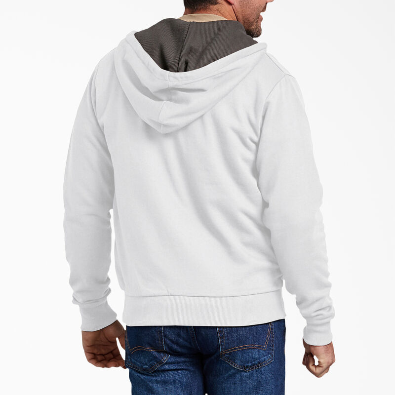 Dickies Thermal Lined Fleece Zip Hoodie White ID-tDxVaRfN