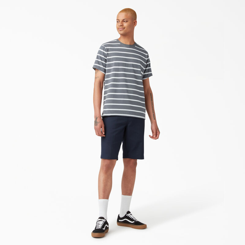 Dickies Skateboarding Striped T-Shirt Charcoal Mini Stripe ID-tIo8xB3F