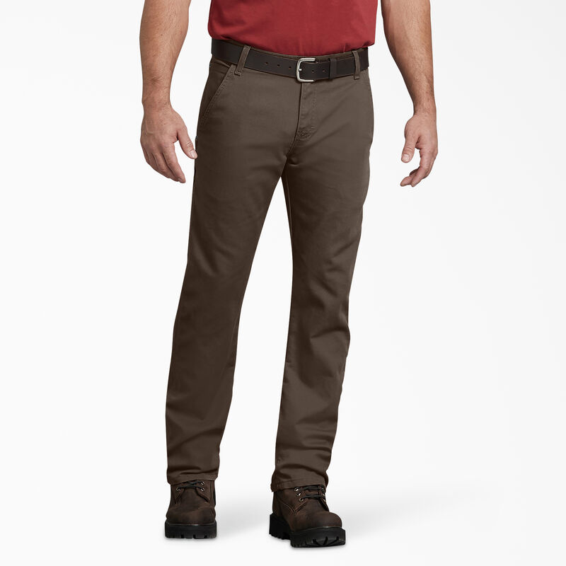 Dickies FLEX Regular Fit Duck Carpenter Pants Stonewashed Mushroom ID-tcAq4PXn