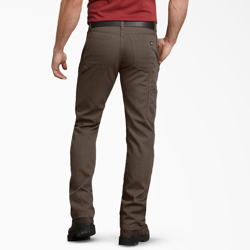 Dickies FLEX Regular Fit Duck Carpenter Pants Stonewashed Mushroom ID-tcAq4PXn