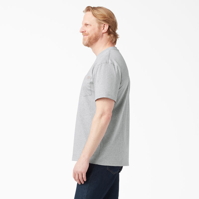Dickies Heavyweight Short Sleeve Pocket T-Shirt Heather Gray ID-tdm7HyOu