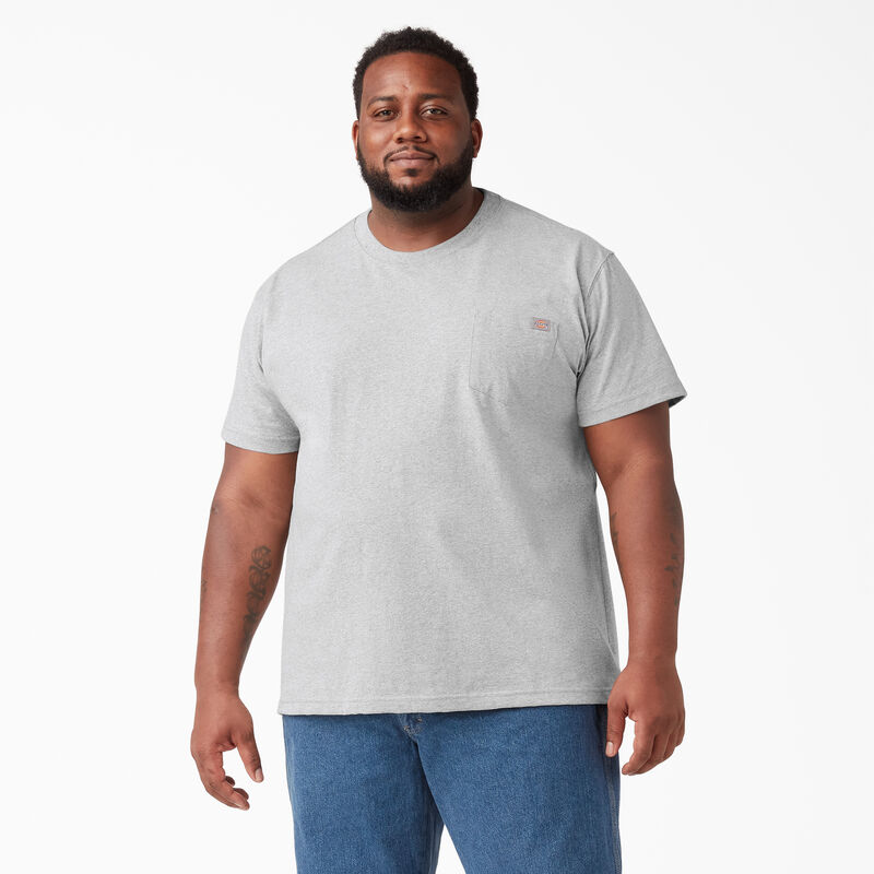 Dickies Heavyweight Short Sleeve Pocket T-Shirt Heather Gray ID-tdm7HyOu
