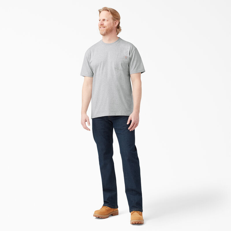 Dickies Heavyweight Short Sleeve Pocket T-Shirt Heather Gray ID-tdm7HyOu