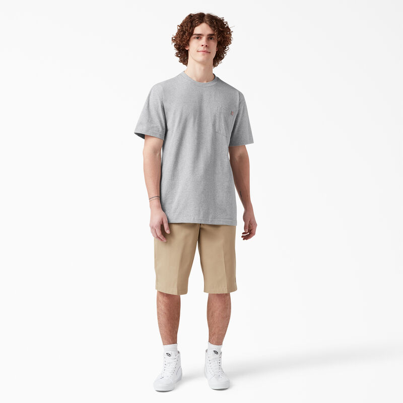 Dickies Heavyweight Short Sleeve Pocket T-Shirt Heather Gray ID-tdm7HyOu