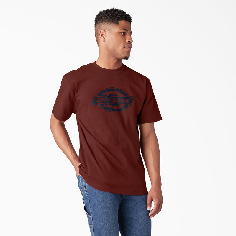 Dickies Short Sleeve Heavyweight Logo T-Shirt Fired Brick ID-tfRCuViA