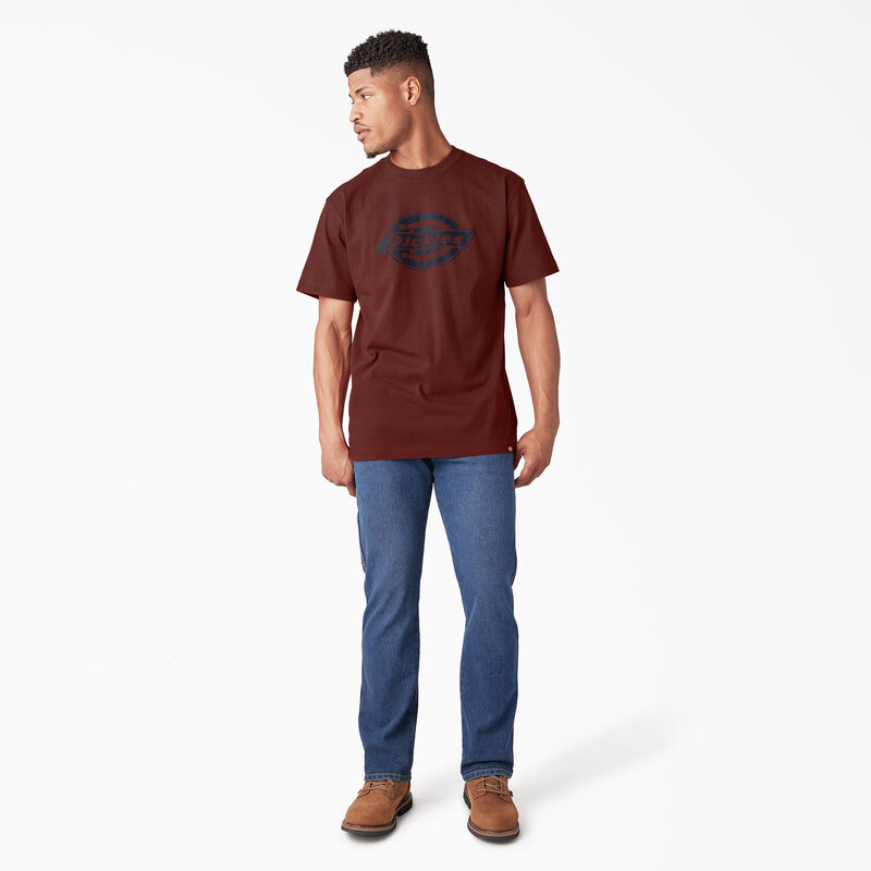 Dickies Short Sleeve Heavyweight Logo T-Shirt Fired Brick ID-tfRCuViA