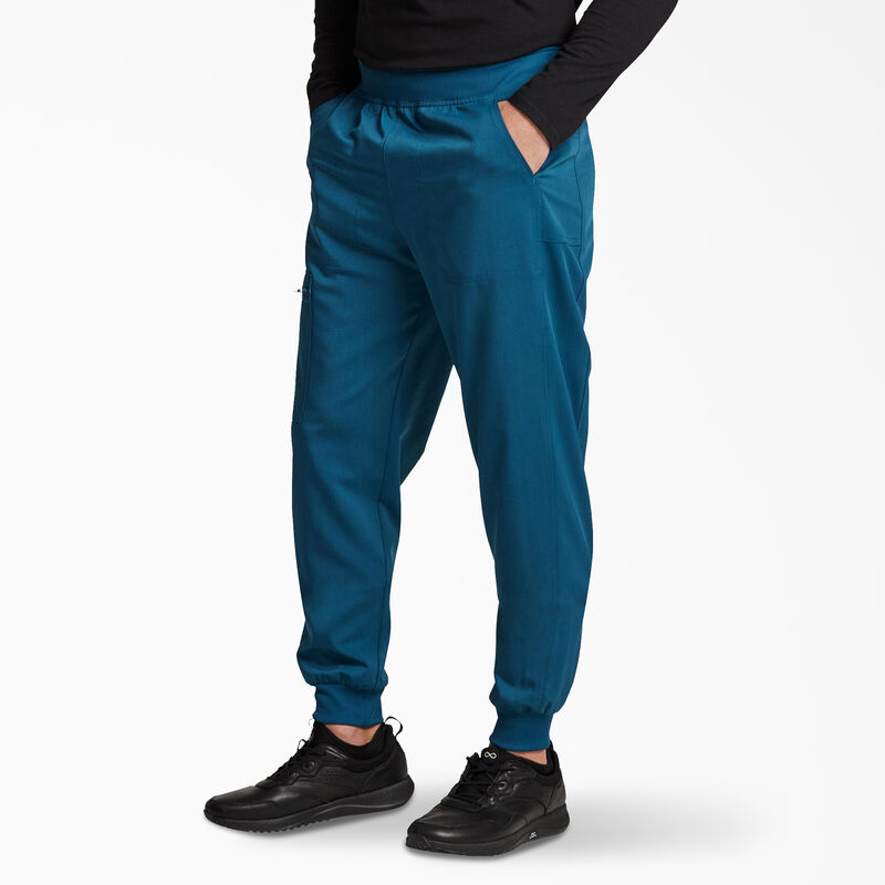 Dickies Men's Balance Mid Rise Jogger Scrub Pants Caribbean Blue ID-ty9FPVoH