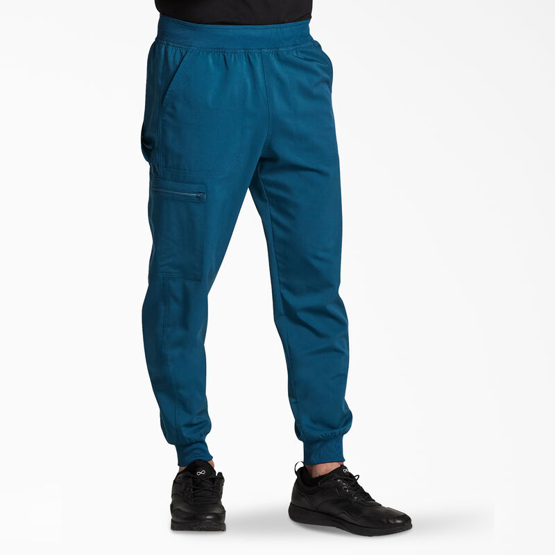 Dickies Men's Balance Mid Rise Jogger Scrub Pants Caribbean Blue ID-ty9FPVoH