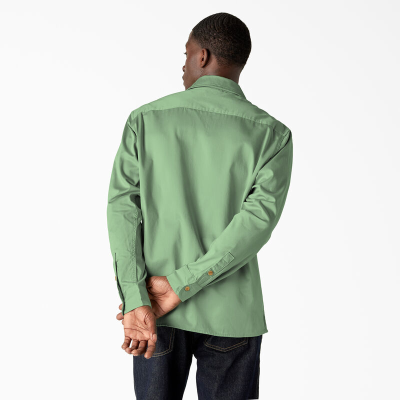 Dickies Westover Long Sleeve Shirt Quiet Green ID-tzwwdjKC
