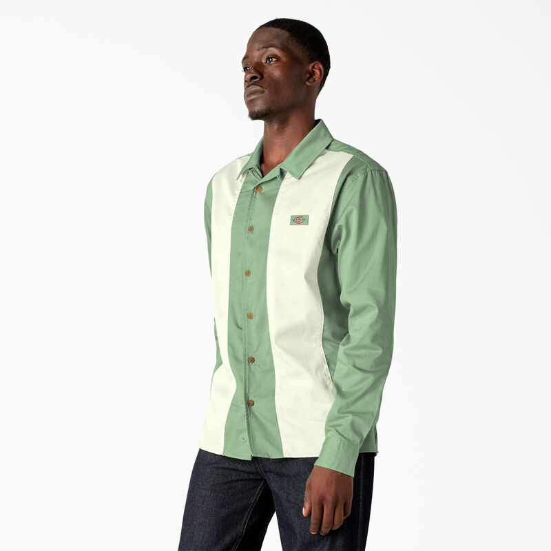 Dickies Westover Long Sleeve Shirt Quiet Green ID-tzwwdjKC