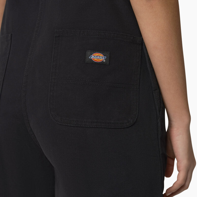 Dickies Relaxed Fit Duck Bib Shortalls Stonewashed Black ID-u0THHzJT