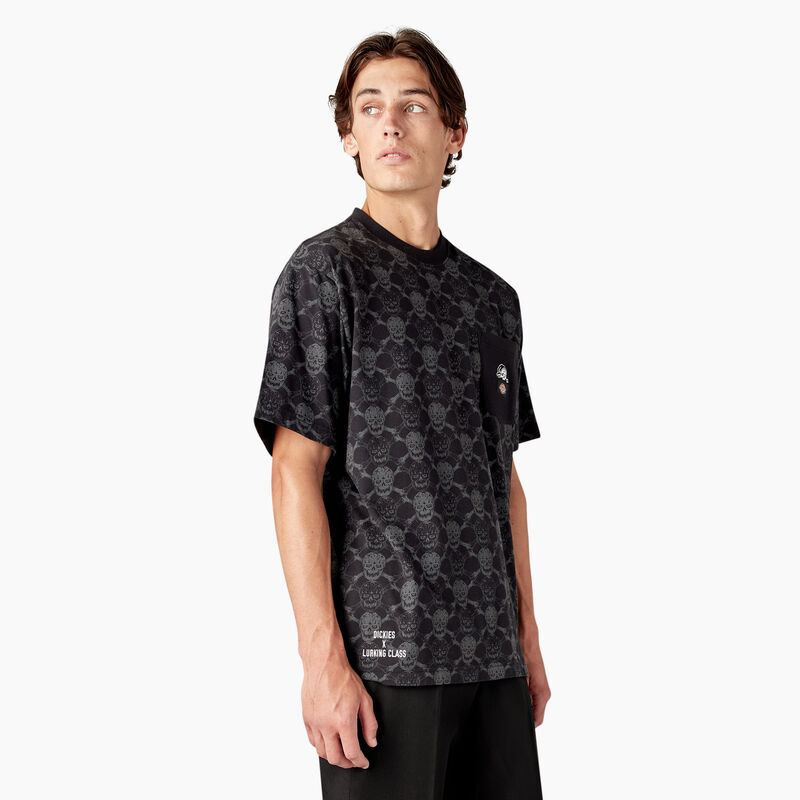 Dickies x Lurking Class T-Shirt Black Skull Print ID-u2O9d4v6