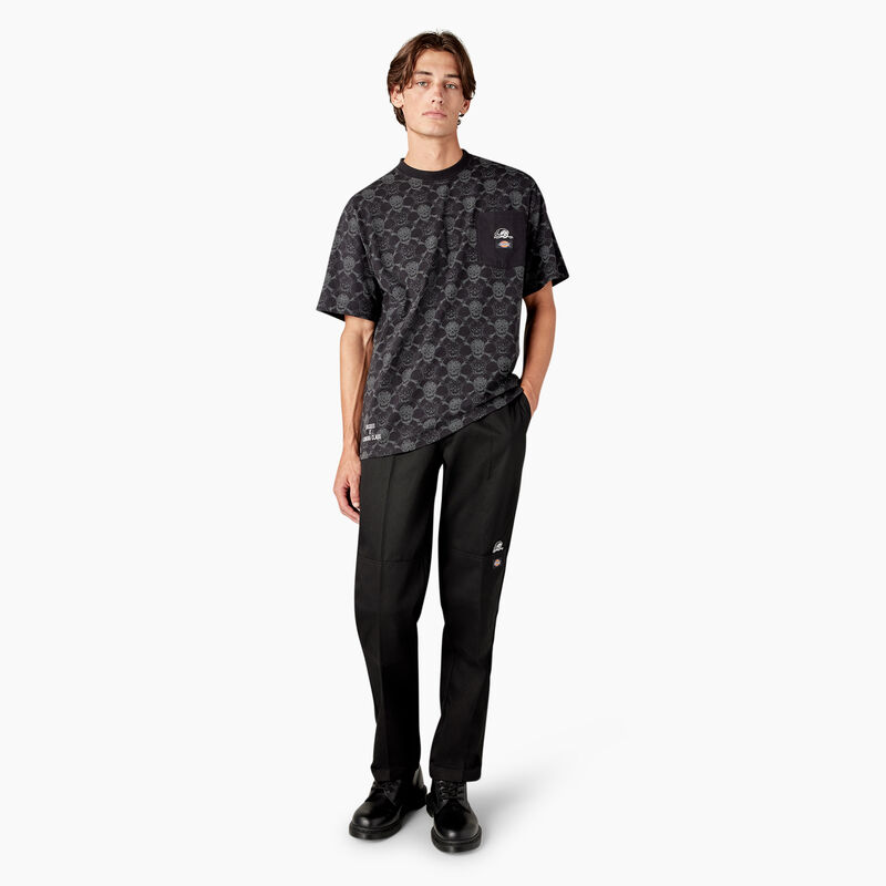 Dickies x Lurking Class T-Shirt Black Skull Print ID-u2O9d4v6