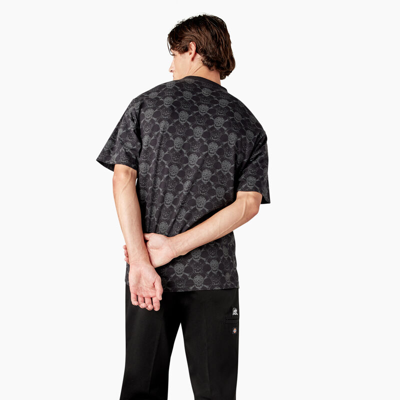 Dickies x Lurking Class T-Shirt Black Skull Print ID-u2O9d4v6
