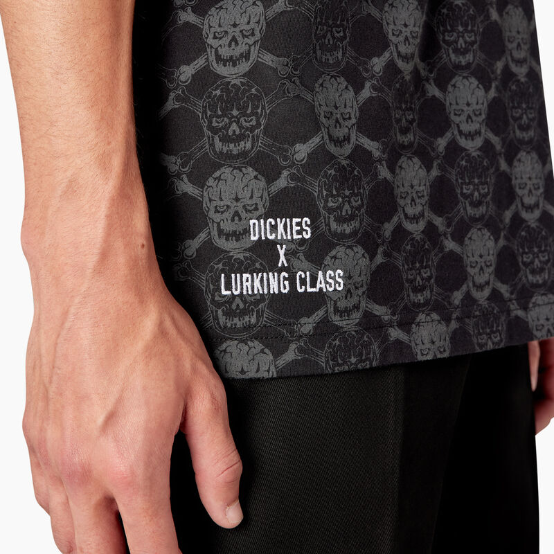 Dickies x Lurking Class T-Shirt Black Skull Print ID-u2O9d4v6