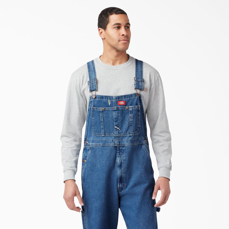Dickies Stonewashed Indigo Bib Overalls Stonewashed Indigo Blue ID-uPzXu6ls