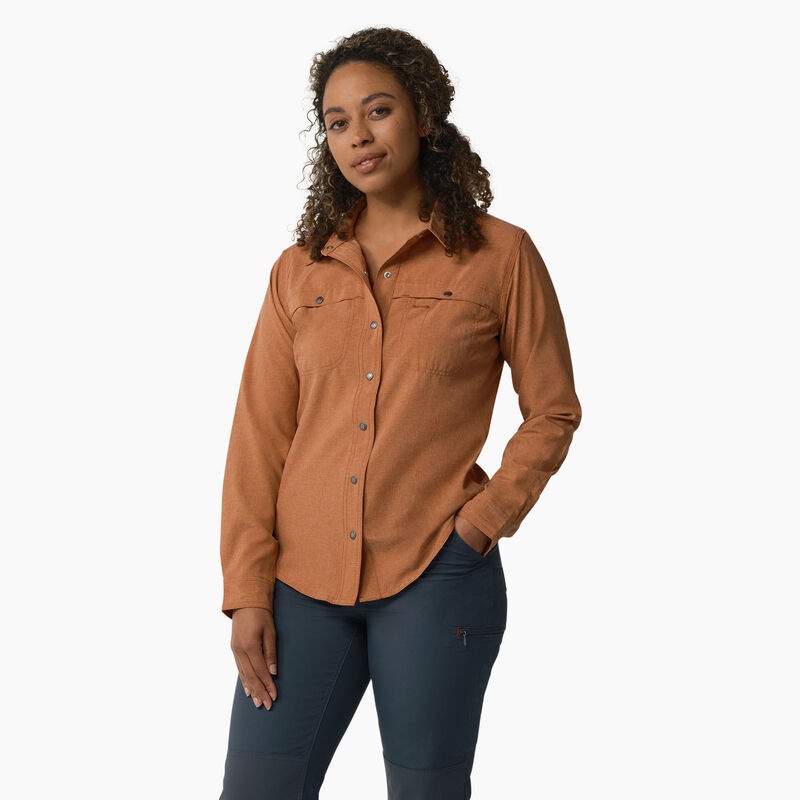 Dickies Cooling Roll-Tab Work Shirt Copper Heather ID-uSyIcZ8W