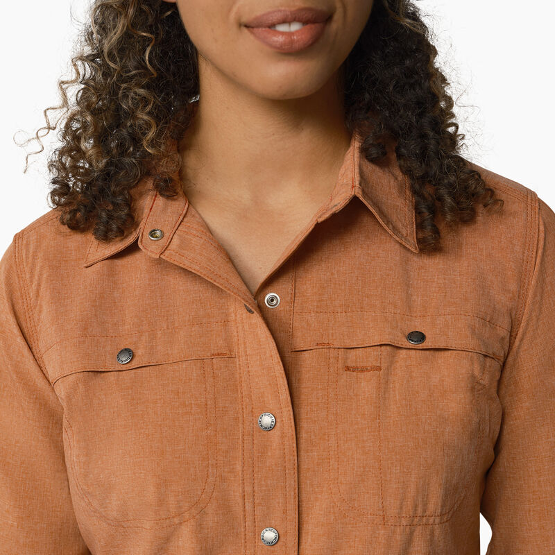 Dickies Cooling Roll-Tab Work Shirt Copper Heather ID-uSyIcZ8W