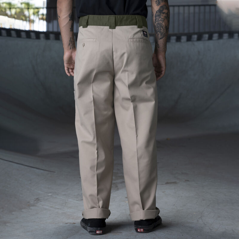 Dickies Ronnie Sandoval Loose Fit Double Knee Pants Desert Sand/Olive Color Block ID-uiAdjsjA