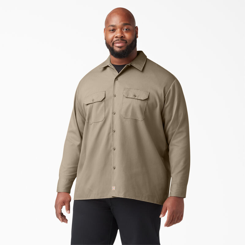 Dickies Long Sleeve Work Shirt Desert Sand ID-uiGG9E95