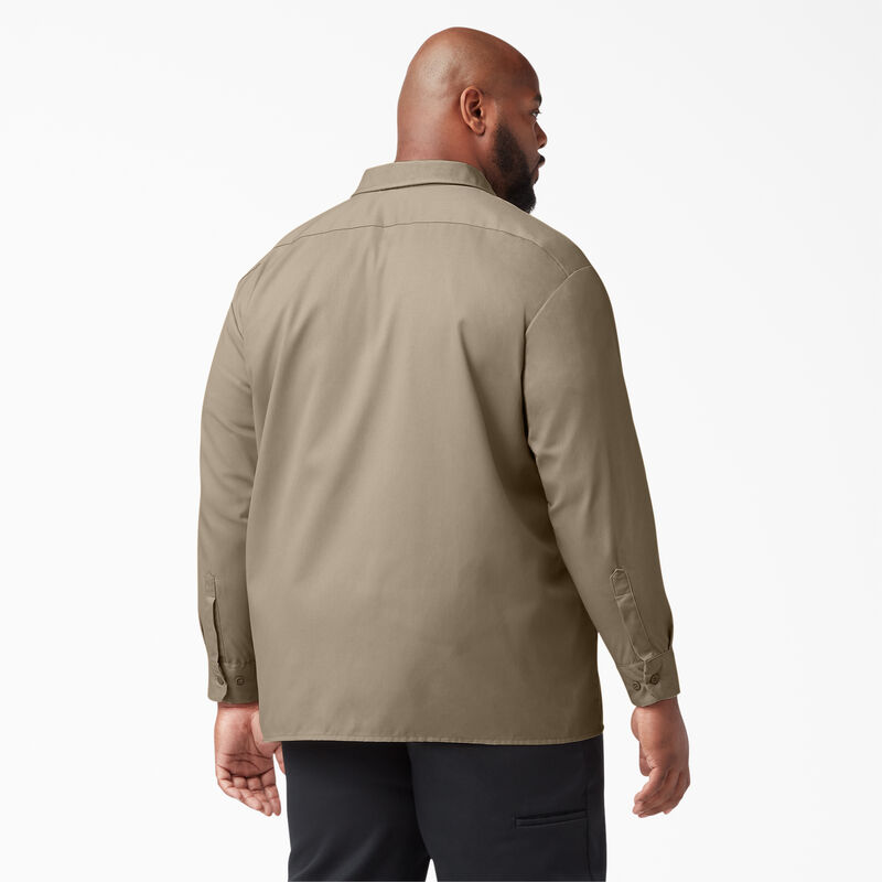 Dickies Long Sleeve Work Shirt Desert Sand ID-uiGG9E95