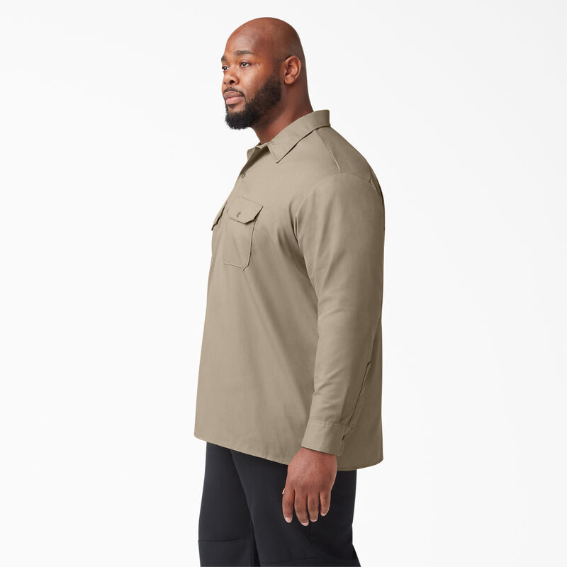 Dickies Long Sleeve Work Shirt Desert Sand ID-uiGG9E95