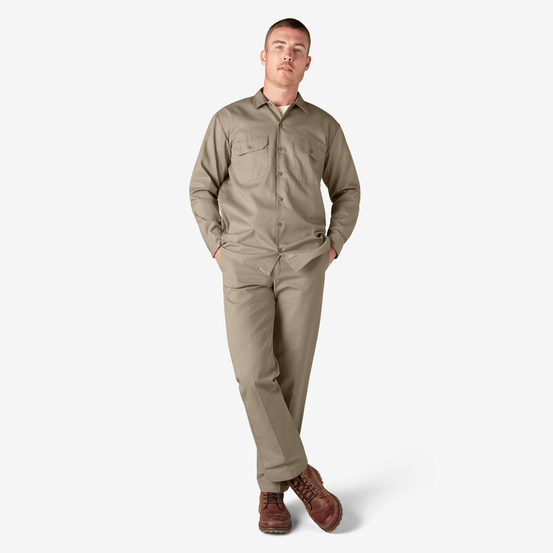 Dickies Long Sleeve Work Shirt Desert Sand ID-uiGG9E95