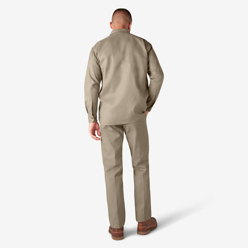 Dickies Long Sleeve Work Shirt Desert Sand ID-uiGG9E95