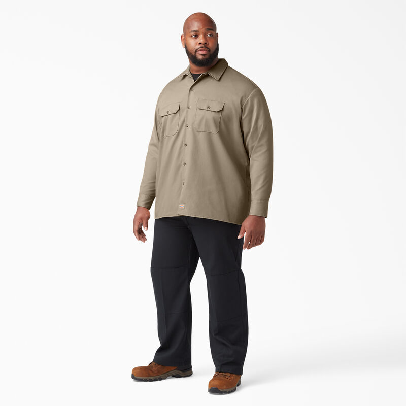 Dickies Long Sleeve Work Shirt Desert Sand ID-uiGG9E95