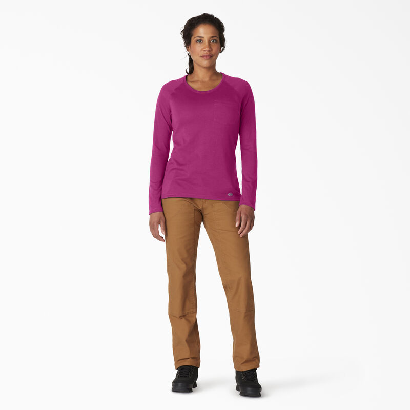 Dickies Cooling Long Sleeve Pocket T-Shirt Festival Fuchsia ID-uqT9a1NA