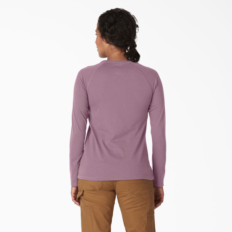 Dickies Cooling Long Sleeve Pocket T-Shirt Mauve Shadow Heather ID-ussjqZM2