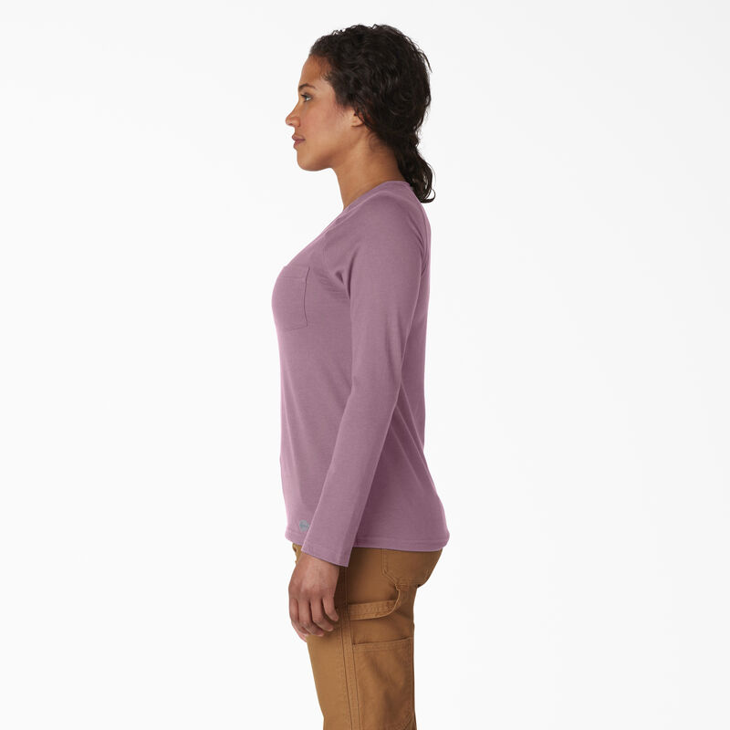 Dickies Cooling Long Sleeve Pocket T-Shirt Mauve Shadow Heather ID-ussjqZM2