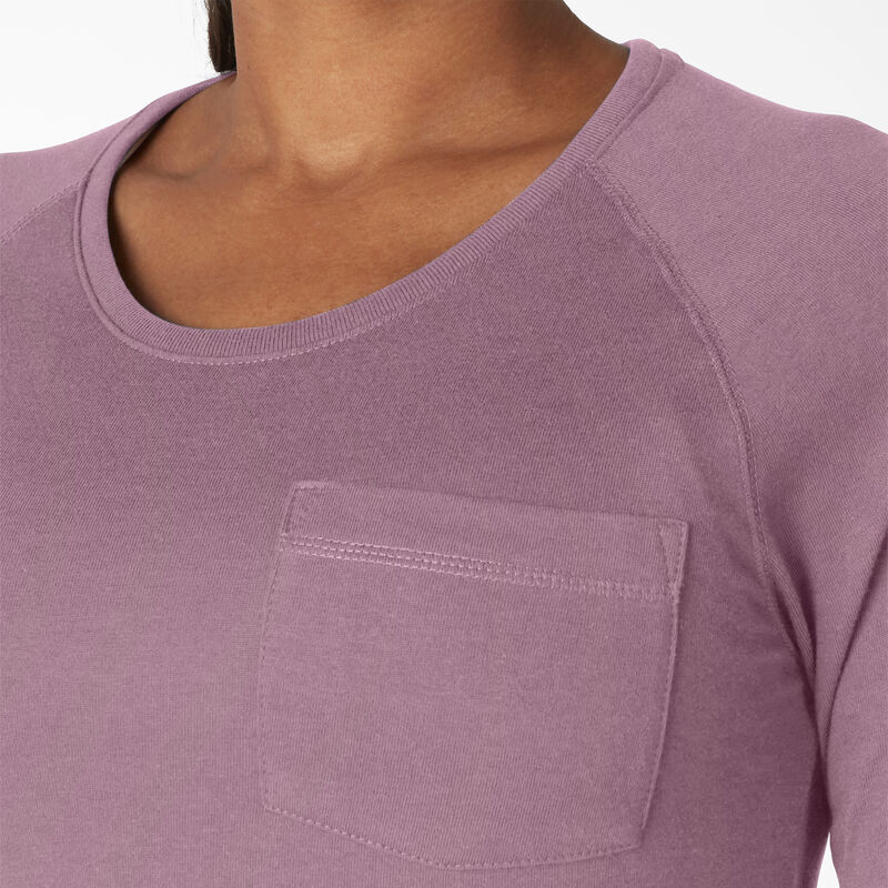 Dickies Cooling Long Sleeve Pocket T-Shirt Mauve Shadow Heather ID-ussjqZM2