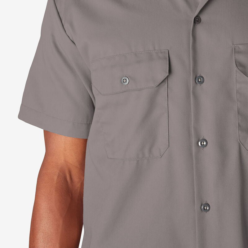 Dickies Short Sleeve Work Shirt Silver ID-vH1Mpu3o