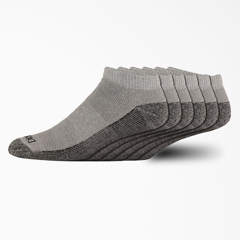 Dickies Dri-Tech No Show Socks, Size 6-12, 6-Pack Gray ID-vP7NaweU