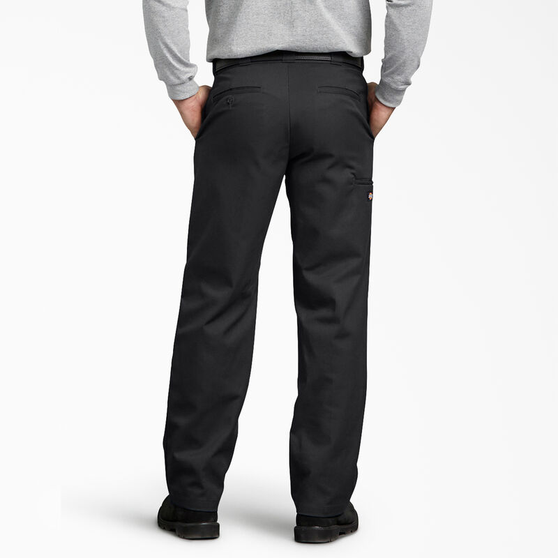 Dickies FLEX Regular Fit Double Knee Work Pants Black ID-vPqiIsIK