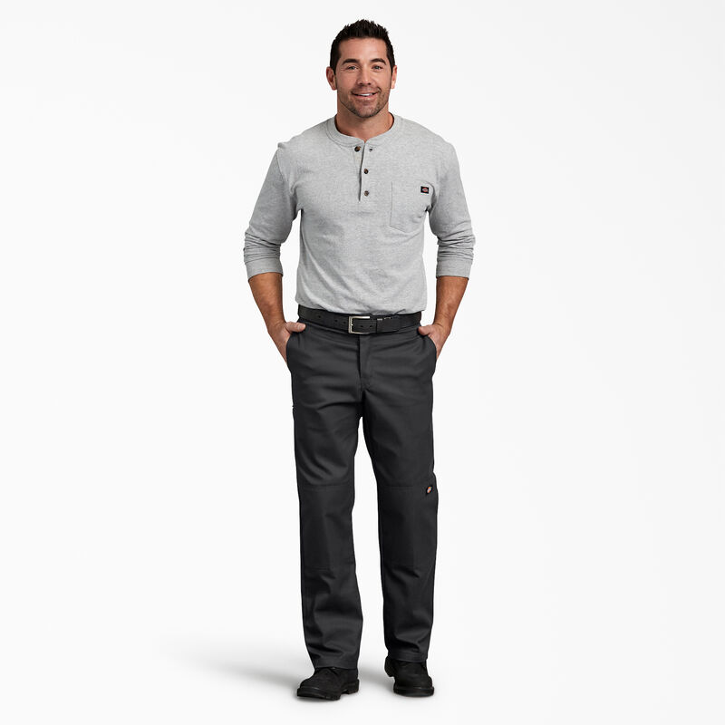 Dickies FLEX Regular Fit Double Knee Work Pants Black ID-vPqiIsIK