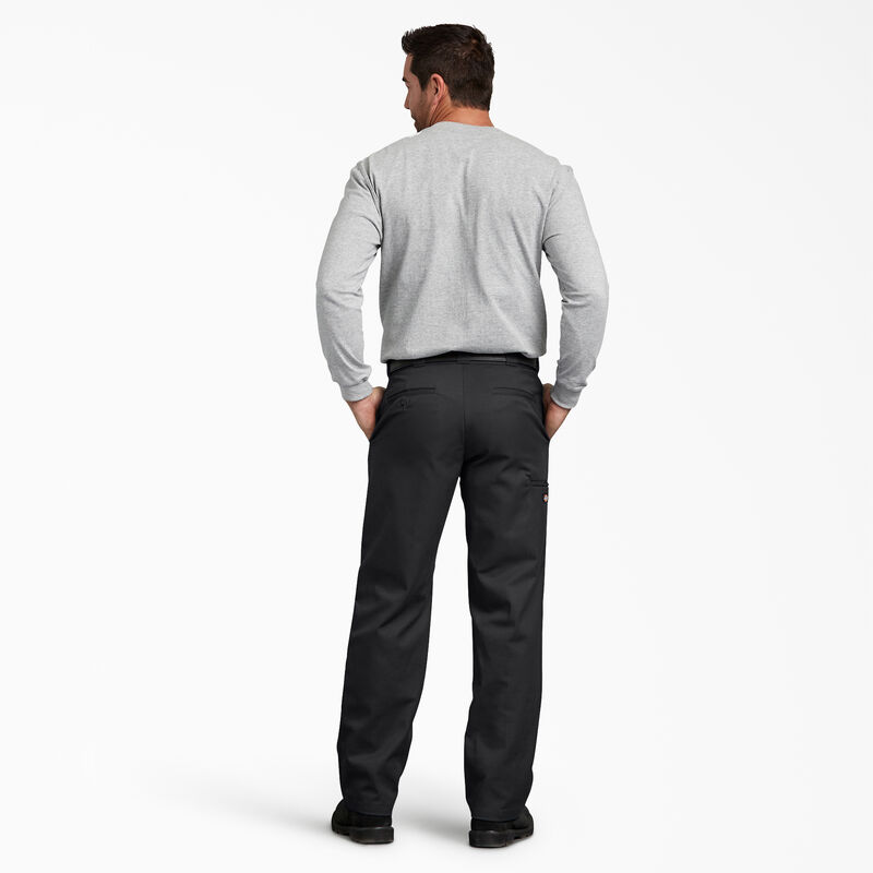 Dickies FLEX Regular Fit Double Knee Work Pants Black ID-vPqiIsIK