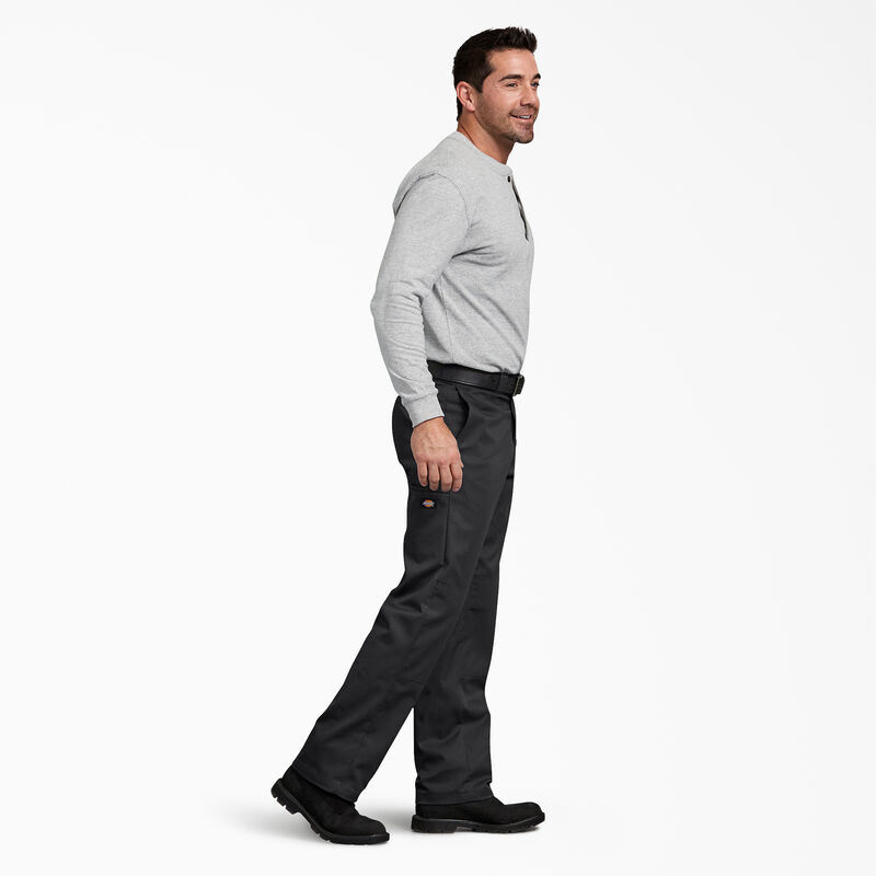 Dickies FLEX Regular Fit Double Knee Work Pants Black ID-vPqiIsIK