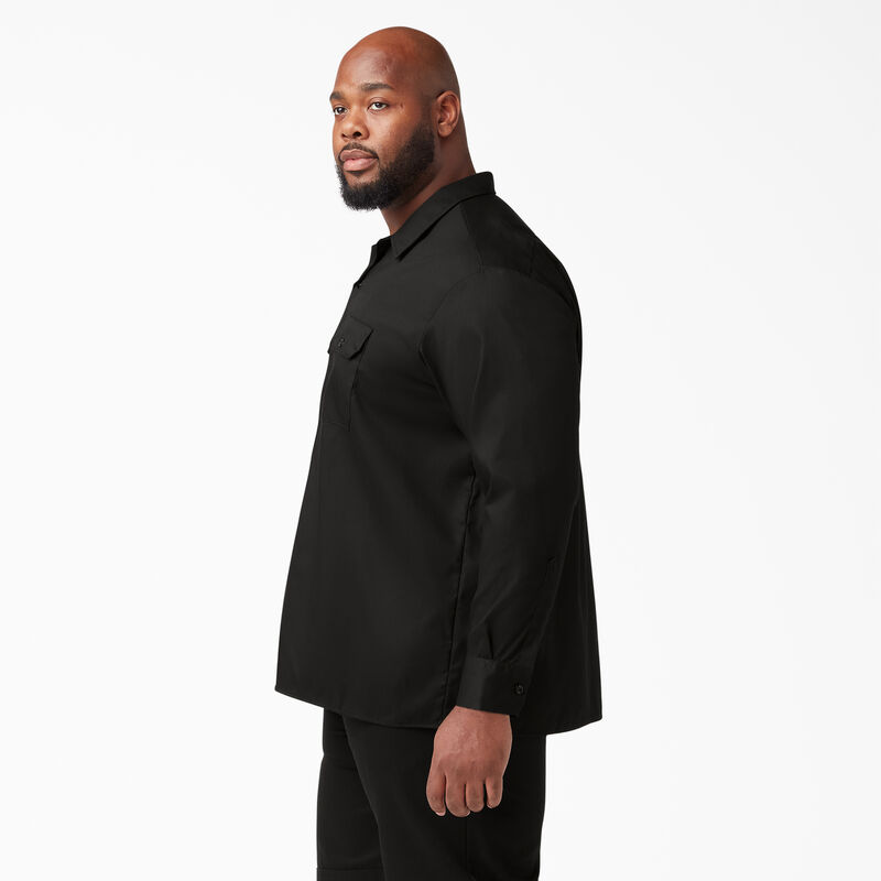 Dickies Relaxed Fit Long Sleeve Work Shirt Black ID-vQgBo4JU