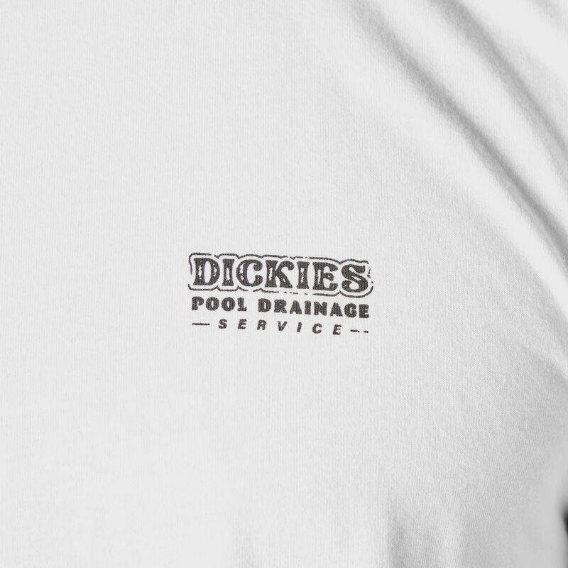 Dickies Skateboarding Pool Drainage Graphic T-Shirt White ID-vVF2KidQ