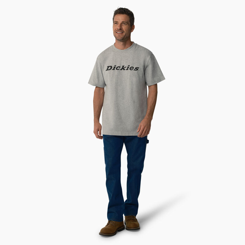Dickies Short Sleeve Wordmark Graphic T-Shirt Heather Gray ID-vXPtjmYP