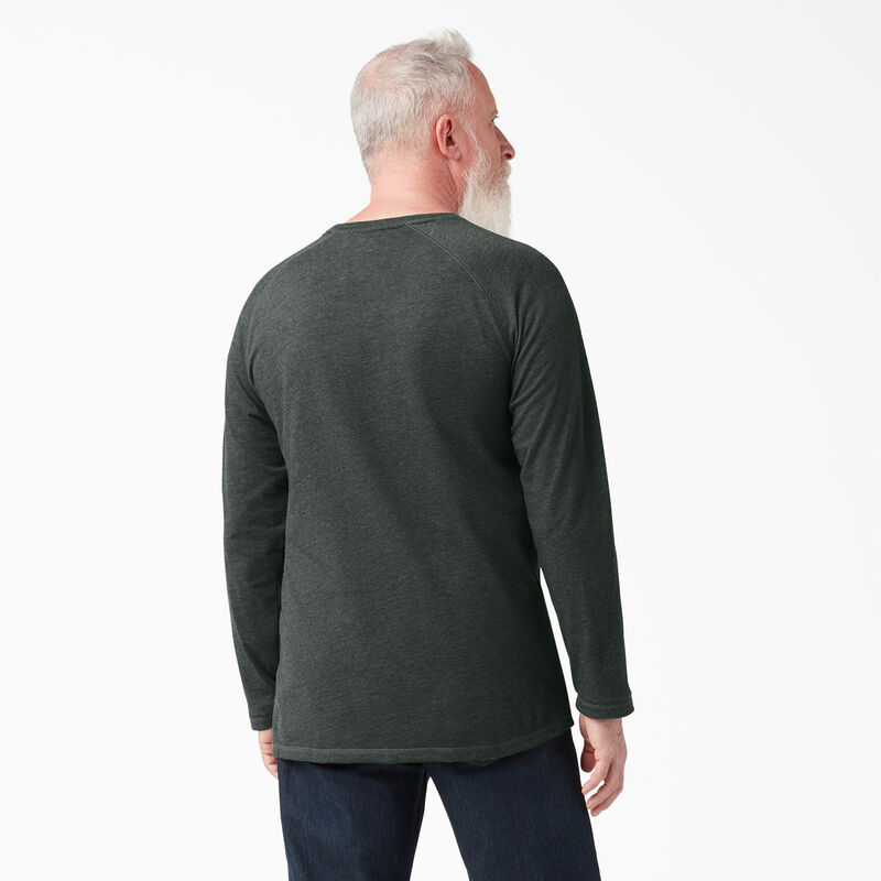Dickies Cooling Long Sleeve Pocket T-Shirt Hunter Green Heather ID-vYxc7ohD