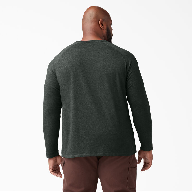 Dickies Cooling Long Sleeve Pocket T-Shirt Hunter Green Heather ID-vYxc7ohD